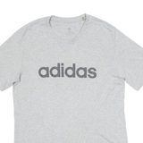 ADIDAS Mens T-Shirt Grey Crew Neck M