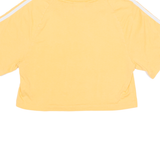 ADIDAS ORIGINALS Cropped Womens T-Shirt Orange Crew Neck UK 6