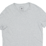 ADIDAS ORIGINALS Mens T-Shirt Grey Crew Neck S