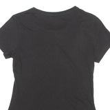 PUMA Womens T-Shirt Black Crew Neck UK 8