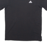 ADIDAS Mens T-Shirt Black Crew Neck S