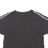 LEVI'S Cropped Womens T-Shirt Black Crew Neck XXS