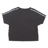 LEVI'S Cropped Womens T-Shirt Black Crew Neck XXS