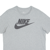 NIKE Mens T-Shirt Grey Crew Neck L