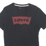 LEVI'S Mens T-Shirt Black Crew Neck S