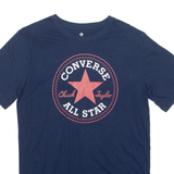CONVERSE Boys T-Shirt Blue Crew Neck XL