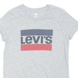 LEVI'S Womens T-Shirt Grey M