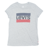 LEVI'S Womens T-Shirt Grey M