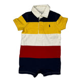 Age 12 Months Ralph Lauren Striped Overalls - 3XS Multicoloured Cotton