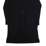 MASSIMO DUTTI Womens Cardigan Black V-Neck Tight Knit XS