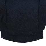 MONSOON Womens Patterned Jumper Blue V-Neck Tight Knit S