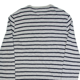 TOMMY HILFIGER Fit Mens Patterned Jumper Grey Striped Tight Knit XL