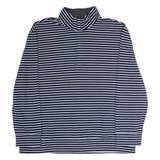 NAUTICA Striped Mens Sweatshirt Blue 1/4 Zip 2XL