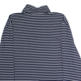 NAUTICA Striped Mens Sweatshirt Blue 1/4 Zip 2XL