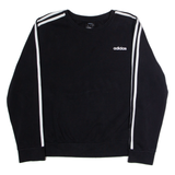 ADIDAS Womens Sweatshirt Black Crew Neck XL