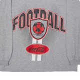COCA COLA Mens Sweatshirt Grey S