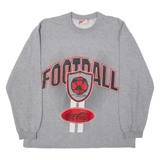 COCA COLA Mens Sweatshirt Grey S