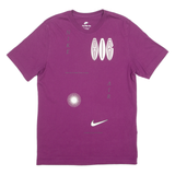 NIKE AIR Mens T-Shirt Purple Crew Neck M
