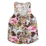 & OTHER STORIES Womens Printed Vest Pink Sleeveless Viscose Crazy Pattern S