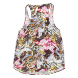 & OTHER STORIES Womens Printed Vest Pink Sleeveless Viscose Crazy Pattern S