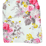 JOULES Womens Printed Vest Cream Collared Sleeveless Floral UK 12