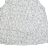 JACK WILLS Womens Printed Vest Cream Sleeveless Crazy Pattern UK 8