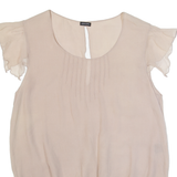 JOSEPH Womens Blouse Beige Silk L