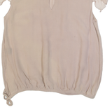 JOSEPH Womens Blouse Beige Silk L