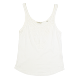 JACK WILLS Womens Vest Cream Sleeveless UK 8