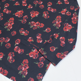 LAURA ASHLEY Womens Printed Top Black 3/4 Sleeve Floral UK 12