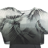 MINT VELVET Womens Printed Blouse Grey UK 10