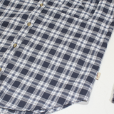 HOLLISTER Boyfriend Fit Womens Shirt Blue Check Long Sleeve XS