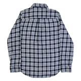 HOLLISTER Boyfriend Fit Womens Shirt Blue Check Long Sleeve XS