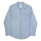 HOLLISTER Womens Plain Shirt Blue Long Sleeve L