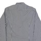 TED BAKER Mens Shirt Black Striped Long Sleeve L