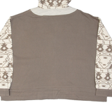 LA MIRAGE Cropped Womens Brown Hoodie Full Zip UK 18