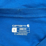 Carhartt T-Shirt - Large Blue Cotton