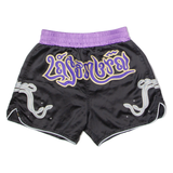 GRMY La Sombra Mens Sports Shorts Black Crazy Pattern S W26