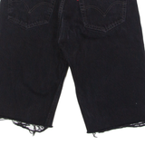 LEVI'S Altered 501 Mens Jorts Shorts Black M W30