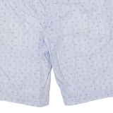 ATP CO Umbrella Print Mens Chino Shorts Blue Crazy Pattern L W36