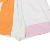 LACOSTE Womens Sports Shorts White Colourblock XS W24