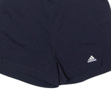 ADIDAS Womens Sports Shorts Blue 90s UK 12 W26