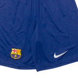 NIKE FC Barcelona Mens Sports Shorts Blue Slim S W26