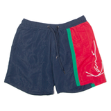 KARL KANI Mens Swimming Shorts Blue Colourblock S W30