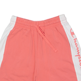 CHAMPION Womens Sports Shorts Pink Colourblock S W24