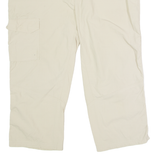 COLUMBIA Outdoor 3/4 Length Womens Trousers Beige Regular Straight W36 L21
