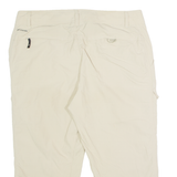 COLUMBIA Outdoor 3/4 Length Womens Trousers Beige Regular Straight W36 L21