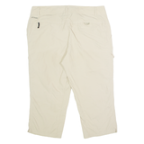 COLUMBIA Outdoor 3/4 Length Womens Trousers Beige Regular Straight W36 L21