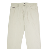 BOSS Montana Mens Trousers Beige Regular Straight W38 L32
