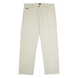 BOSS Montana Mens Trousers Beige Regular Straight W38 L32